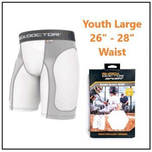 Shock Doctor Core Sliding Shorts Youth Large New